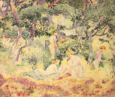 Nudes in a Wood by Henri Edmond Cross